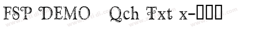 FSP DEMO   Qch Txt x字体转换